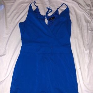 Blue cocktail dress